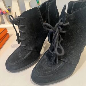 Anne Klein Booties in Suede